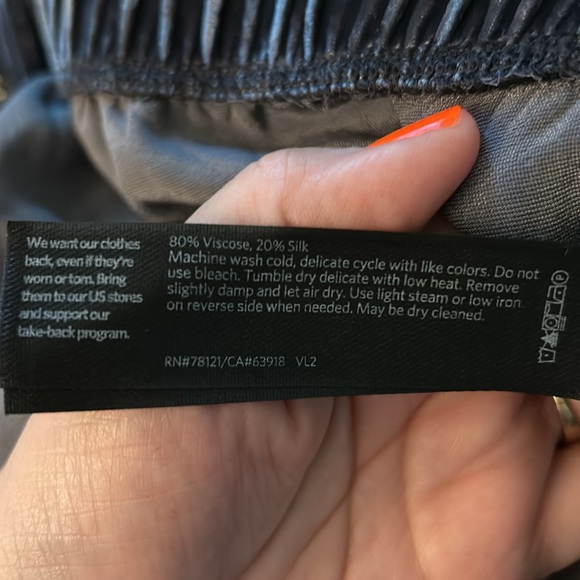 Eileen Fisher Gray Wide Ankle Pleat Pull On Pants Womens Size Large - Picture 14 of 14